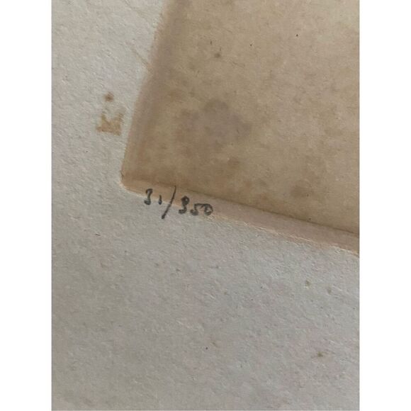 Vintage Oil on Canvas Picture Ship in the Sea Signed - Picture 3 of 9